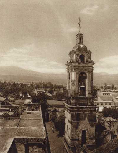 Mexico: Church of Xochimilco by Hugo Brehme
