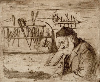Father in His Workshop by Hugo Simberg