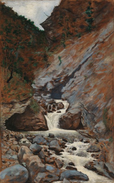 Mountain Stream in Caucasia by Hugo Simberg