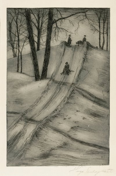 Sledge Slide by Hugo Simberg