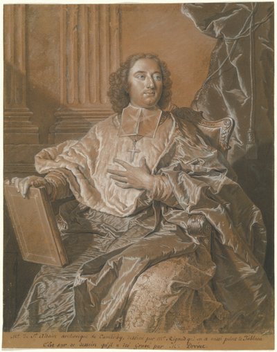 Monseigneur Charles de Saint-Albin, Archbishop of Cambrai by Hyacinthe Rigaud
