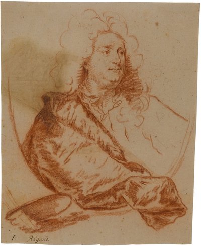 Portrait of the painter Charles de la Fosse (1636-1716) by Hyacinthe Rigaud