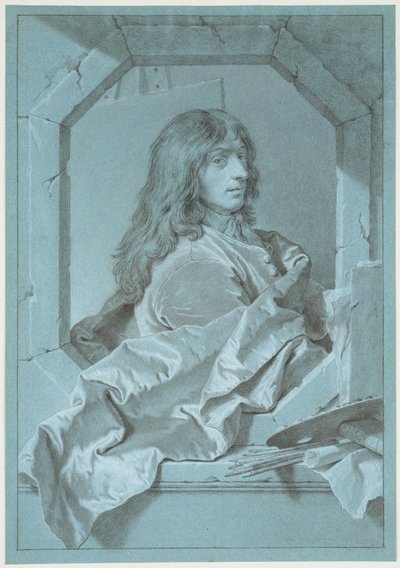 Portrait of the Painter Sébastien Bourdon by Hyacinthe Rigaud
