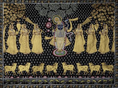 Divine Krishna and Gopis by IMAGINEERS STUDIO