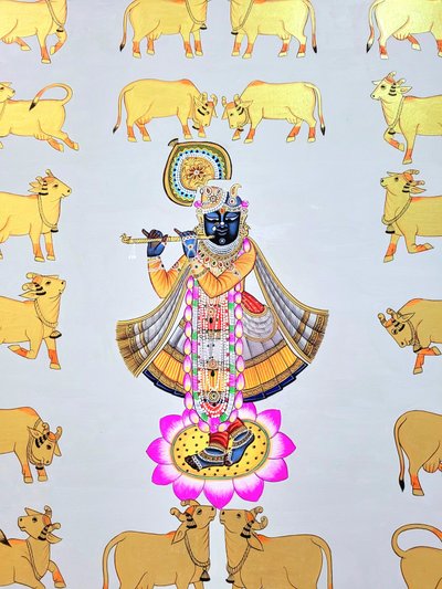 Krishna Among Golden Cows by IMAGINEERS STUDIO