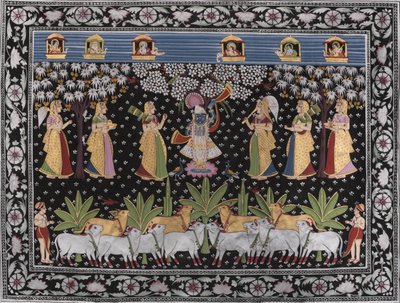 Krishna Gopis and Cows by IMAGINEERS STUDIO