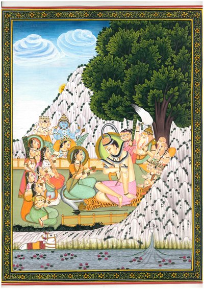 Shiva and Parvati in Divine Gathering by IMAGINEERS STUDIO