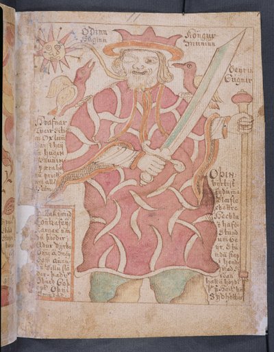 Odin, from Melsteds Edda by Icelandic School