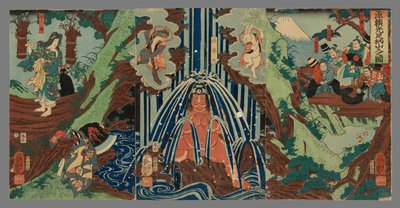 Minamoto Yorimitsu in Mount Ashigara by Ichieisai Yoshitsuya