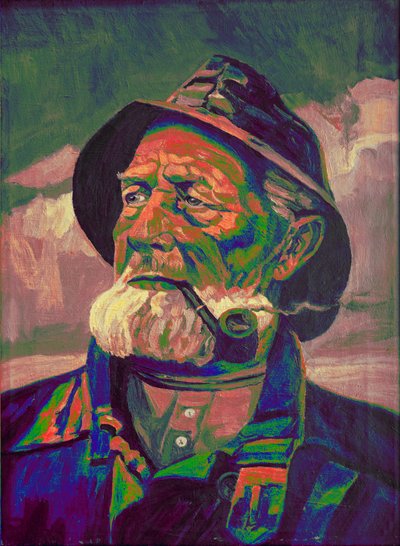 Colorful Fisherman with Pipe by Ida Publishing