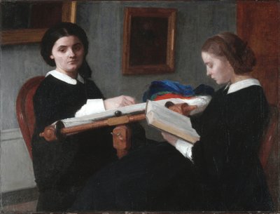 The Two Sisters by Ignace Henri Jean Fantin-Latour
