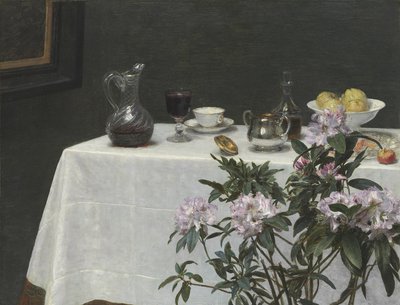 Still Life: Corner of a Table by Ignace Henri Jean Fantin Latour