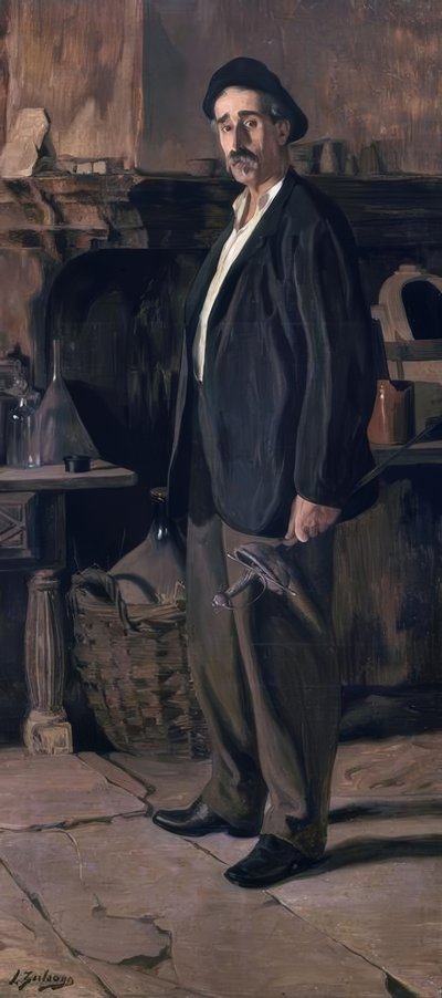 Don Plácido Zuloaga in his Workshop by Ignacio Zuloaga