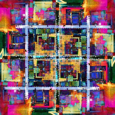 Vibrant City Mosaic by Igor Shrayer