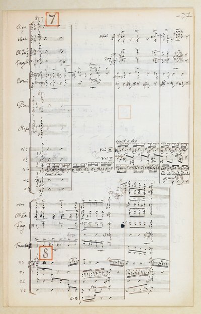 Manuscript Score with Reduced Orchestral Suite for The Firebird by Igor Stravinsky by Igor Stravinsky