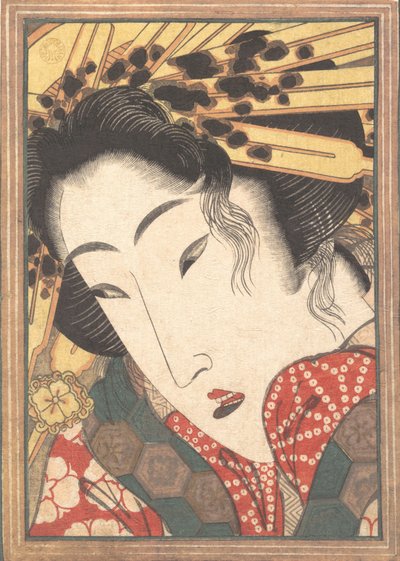 Rejected Geisha from Passions Cooled by Springtime Snow, 1824 by Ikeda Eisen