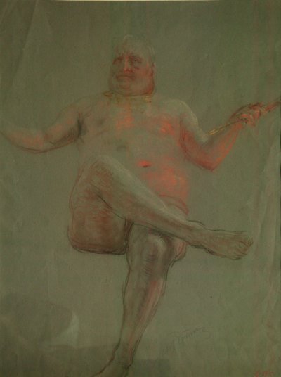 Study for Get Thee Hence, Satan! by Ilya Efimovich Repin
