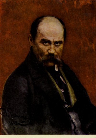 Taras Shevchenko, Ukrainian poet and artist by Ilya Efimovich Repin
