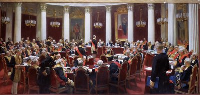 The Centenary Session of the State Council in the Marie Palace on 5th May 1901 by Ilya Efimovich Repin