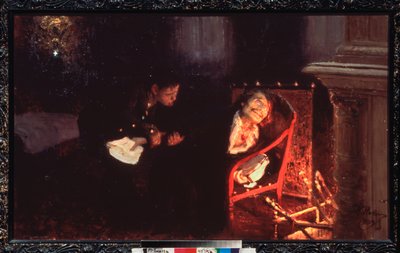 The self-immolation of Nicolas Gogol (1809-1852) by Ilya Efimovich Repin