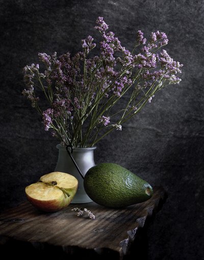Rustic Fruit and Flowers by Ilya Spektor