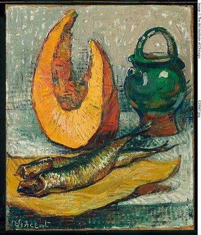 Still Life: Melon, Fish Jar by Imitator of Vincent van Gogh