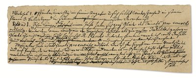 Autograph manuscript, in German, notes on philosophy and the University of Königsberg by Immanuel Kant