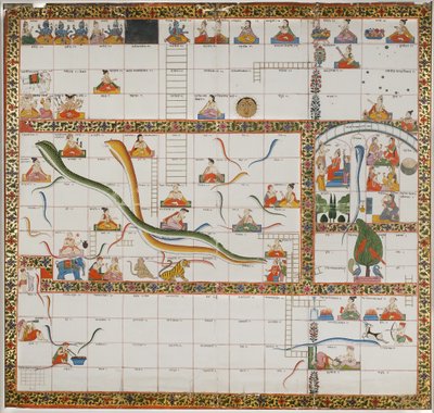 Design for the Game of Snakes and Ladders by Indian School