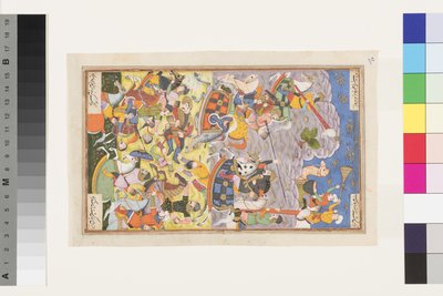 Khusrau II Parviz and Bahram Chobin: The second battle by Indian School