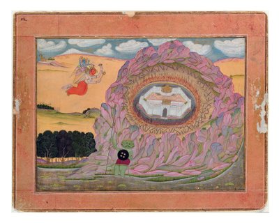 Krishna Approaches the Citadel of Naraka by Indian School