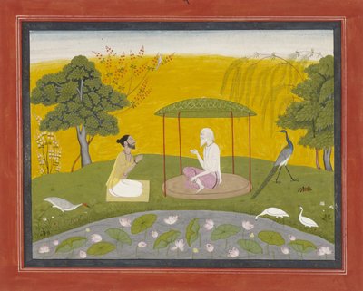 Markandeya Refers Jaimuni to the Four Wise Birds, c.1800-20 by Indian School