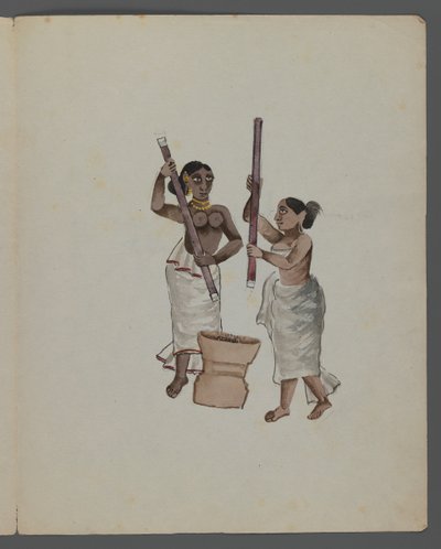 One of a set of nine images showing Indians in different professions by Indian School