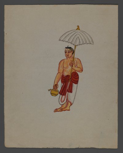 One of a set of nine images showing Indians in different professions by Indian School