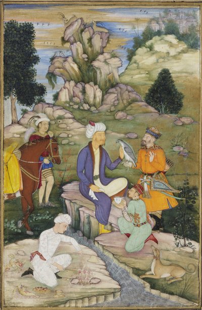 Picnicking in the course of a hunt by Indian School