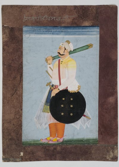 Portrait of the Rathor Chief Ridmal by Indian School