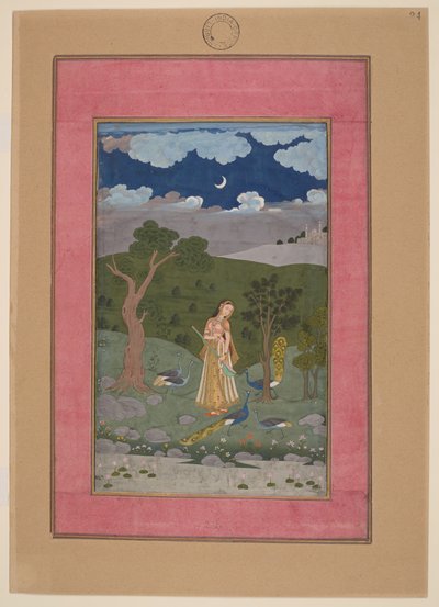 Sorath Ragini, India, Hyderabad, circa 1760; Johnson Album 37, no 24 by Indian School