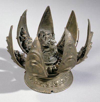 Vishnu with the Lotus Surrounded by His Incarnations on the Hinged Petals, Eastern India, c.1200 by Indian School