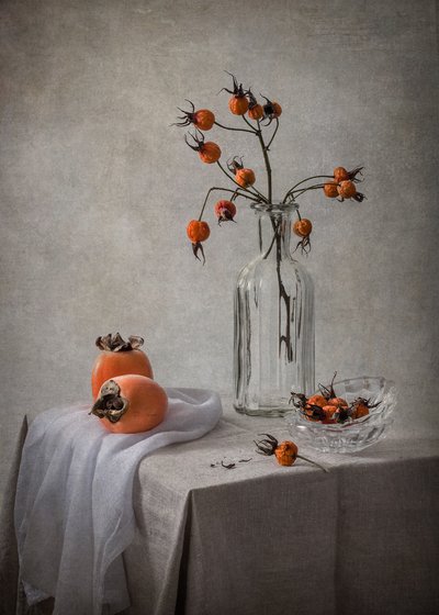Rustic Autumn Arrangement by Inna Karpova