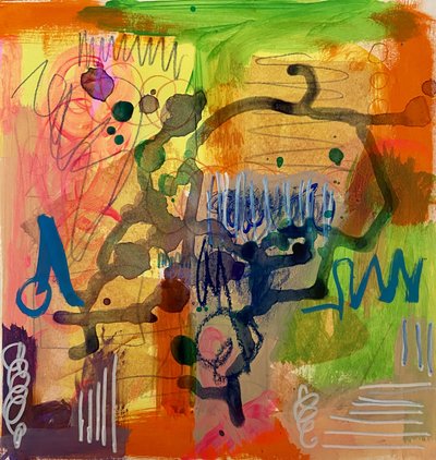 Dynamic Colorful Abstract by Irene Chua