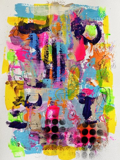 Vibrant Abstract Energy by Irene Chua