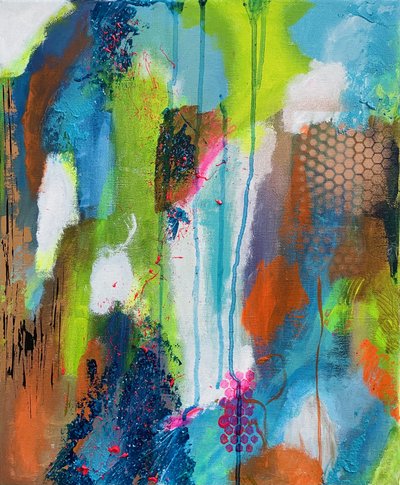 Vibrant Abstract Flow by Irene Chua