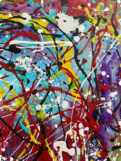 Vibrant Paint Splatter by Irene Chua