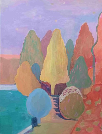 Dreamy Abstract Landscape by Iria Fernandez