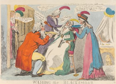 Washing the Blackamoor by Isaac Cruikshank