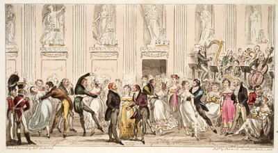 The Cyprians Ball at the Argyle Rooms, from The English Spy by Isaac Robert Cruikshank
