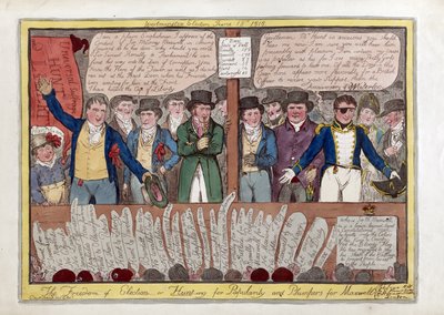 The Freedom on Election or Hunting for Popularity and Plumpers for Maxwell by Isaac Robert Cruikshank
