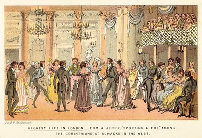 Highest Life in London by Isaac, Robert and George Cruikshank