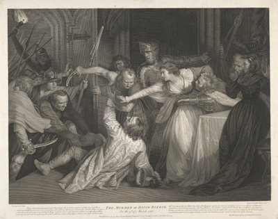 The Murder of David Rizzio on the 9th of March 1566 by Isaac Taylor