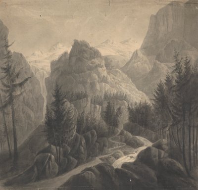 Commencement of the Passage Towards the Gemmi from the Bernese Side by Isaac Weld