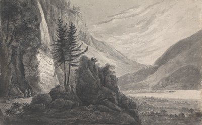 Mountainous Landscape with Inscription to Salomon Gessner (Switzerland) by Isaac Weld